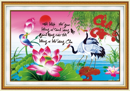 Tranh Thêu Cha Mẹ tnc014