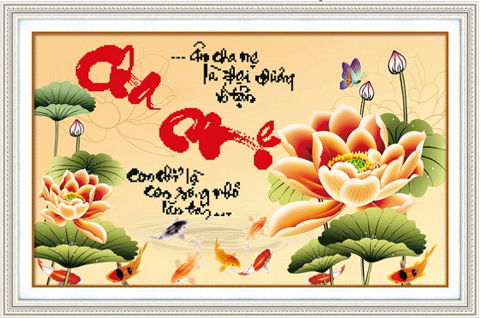 Tranh Thêu Cha Mẹ tnc015